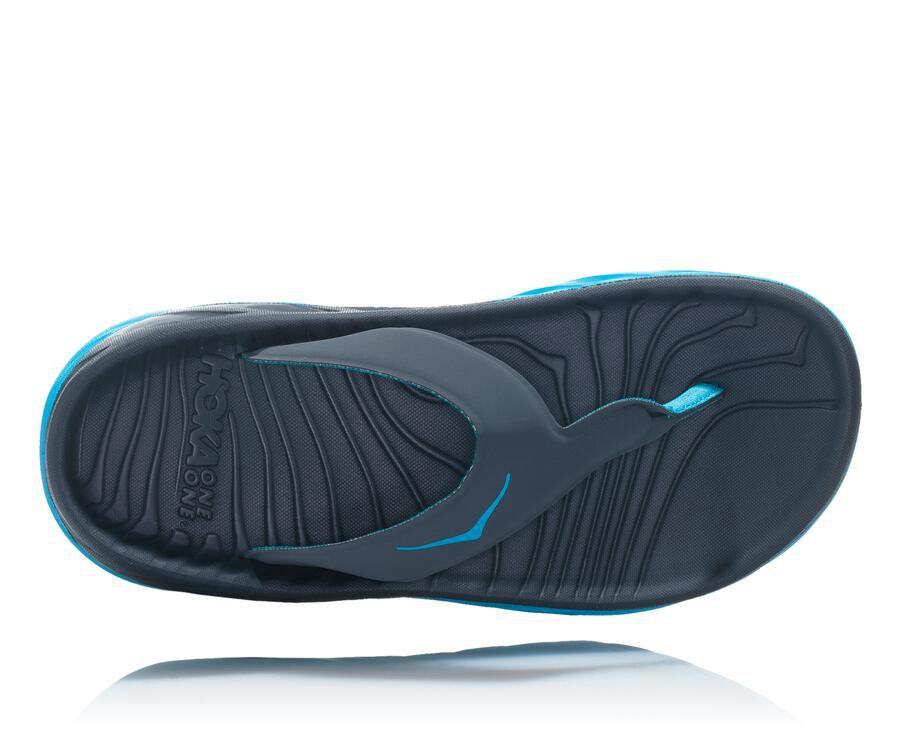 Hoka One One Sandaler Dame - Ora Porno Flip - Mørkeblå - 519203UCQ